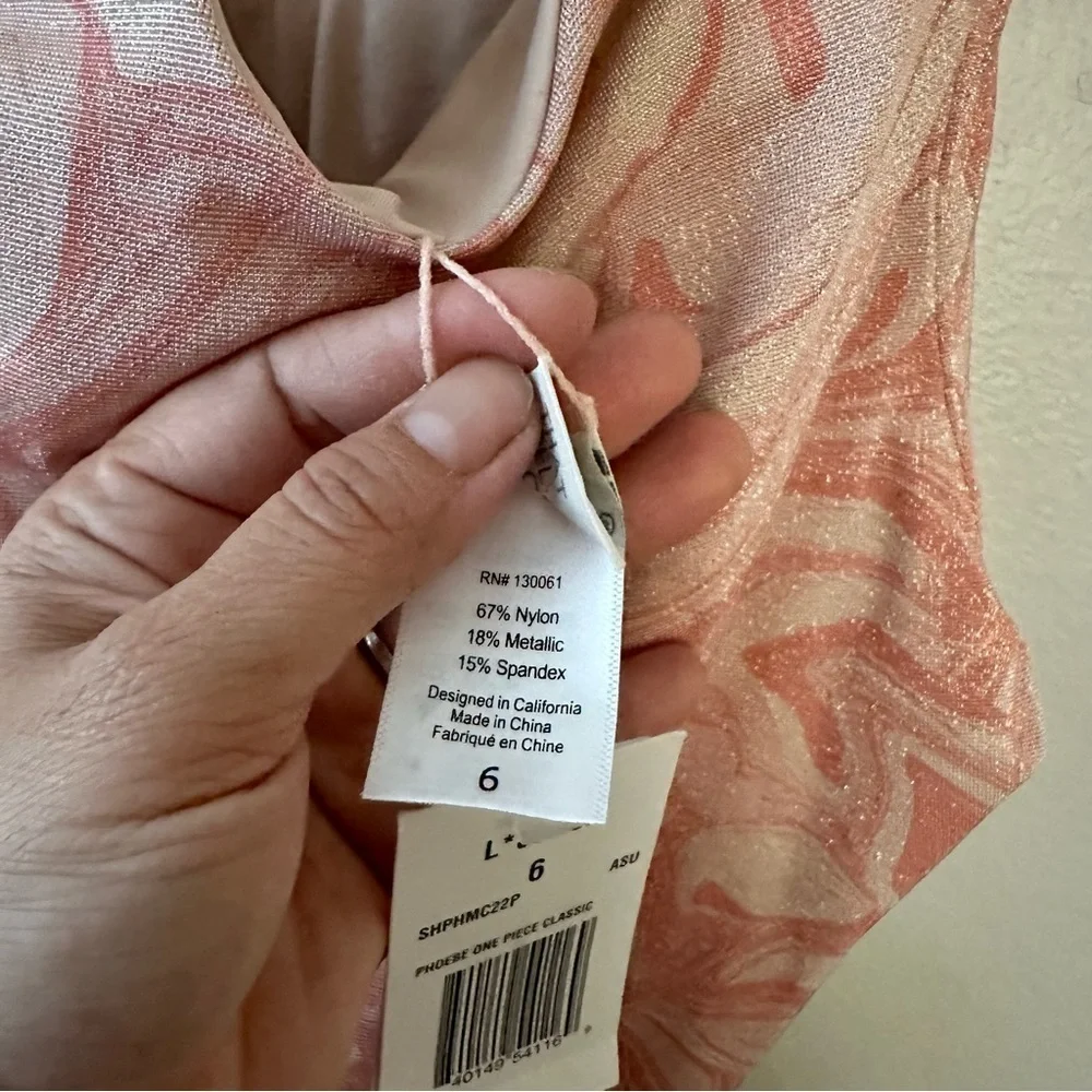 NWT L*Space Shimmer Phoebe one piece swimsuit